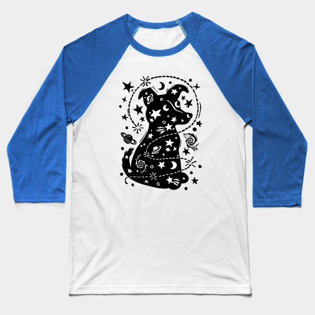 Laika the Space Dog Baseball T-Shirt by Woah there Pickle